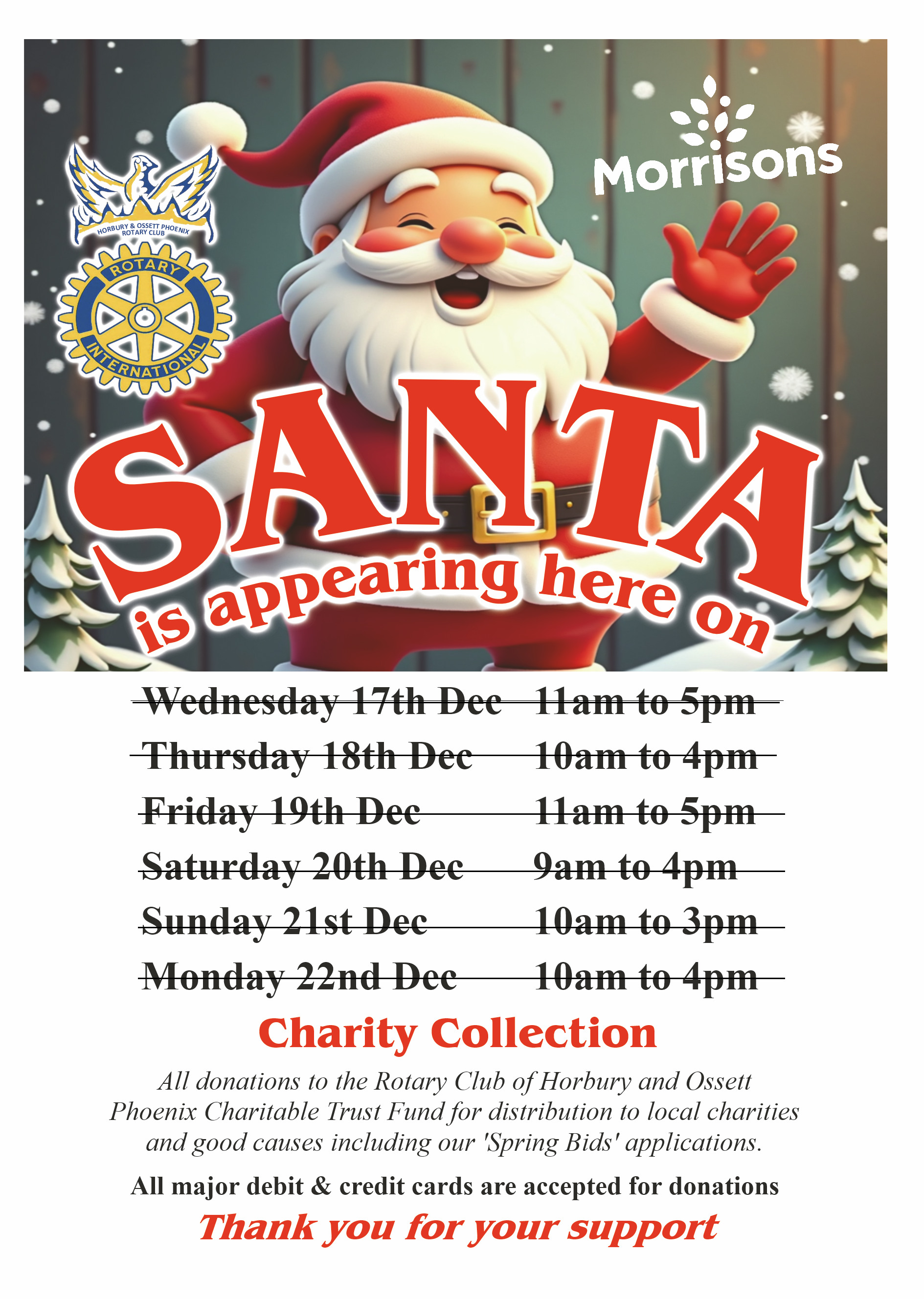 Santa Poster for Morrisons