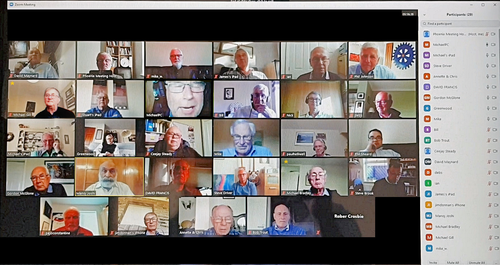 RC of HO Phoenix Zoom Meeting Thur 14th May 2020. 